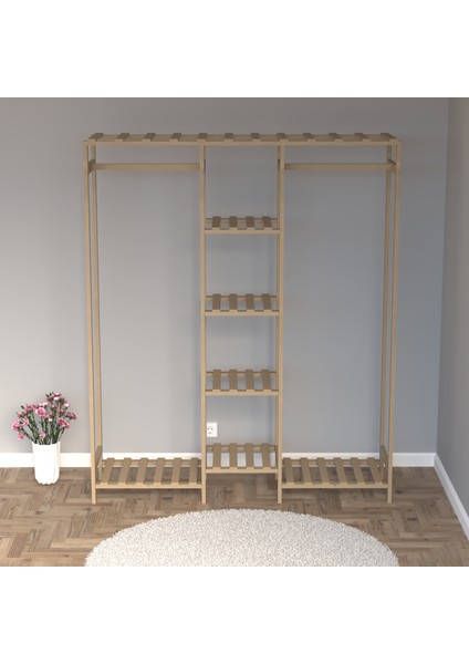 Ahşap Gardırop, Masif Ahşap Gardırop, Açık Dolap (40 x 150 x 180) modelleri
