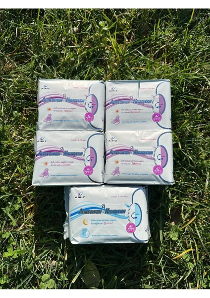 Hijyenik Kadın Pedi 4 Paket 10'lu Günlük 1 Paket 8'li Gece