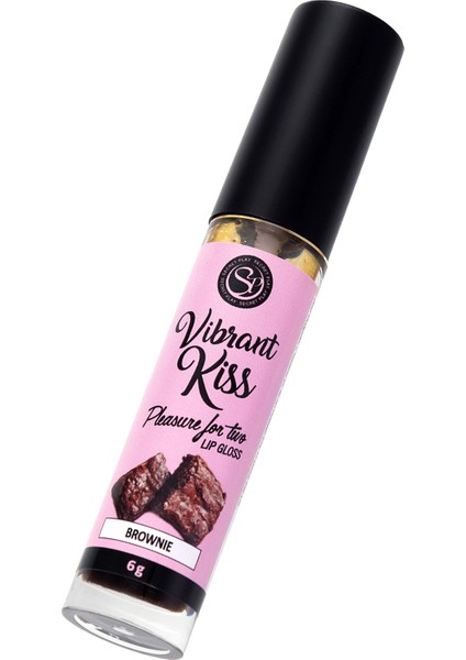 Erotist Titreşim Etkili ve Çikolatalı Kurabiye Aromalı Cinsel Dudak Parlatıcısı - Keyifli Tat, Keyifli Hazlar Secret Play Çikolatalı Kurabiye Aromalı Dudak Parlatıcısı, 6 gr