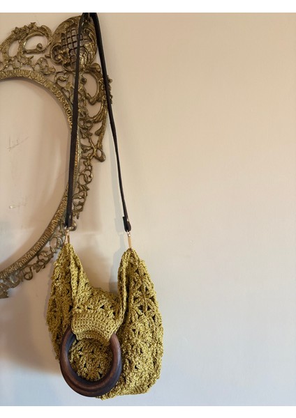 Simarikcraft el örgüsü motifli askılı çanta handmade fiyatları