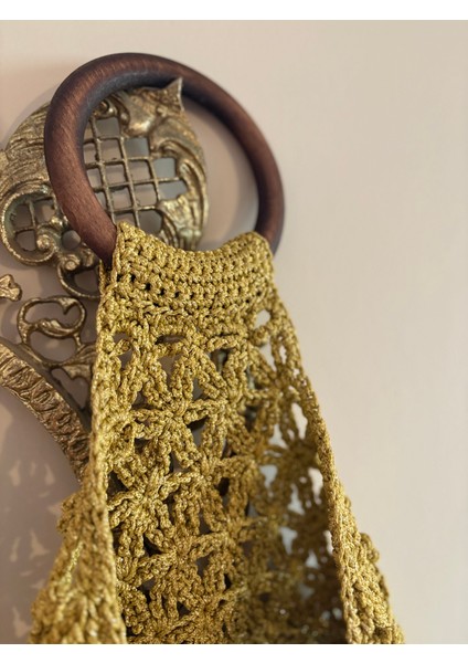 Simarikcraft el örgüsü motifli askılı çanta handmade modelleri