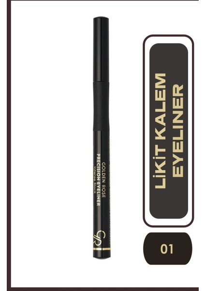 Likit Kalem Eyeliner No: 01 Intense Black - Uzun Süre Kalıcı ve Suya Dayanıklı