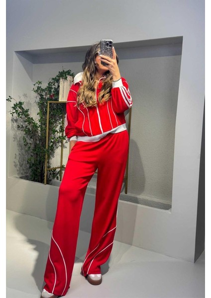 Egzotik Asortik Kadın Şeritli Eşofman Takım modelleri