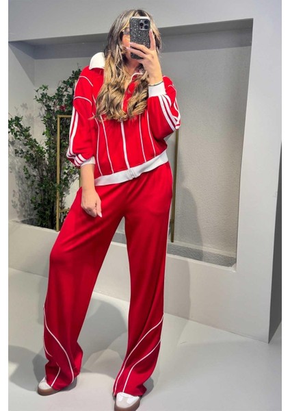 Egzotik Asortik Kadın Şeritli Eşofman Takım indirimleri