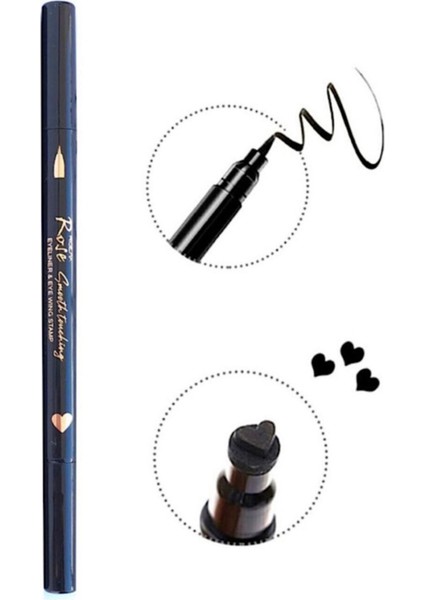 Çift Uçlu Ay Desenli Ince Eyeliner