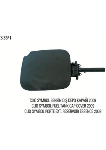 PLK-3591 - Benzın Yakıt Depo Kapağı Clıo Symbol 09>12