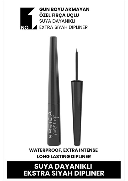 Suya Dayanıklı Yoğun Siyah Dipliner Extra Black Gloss Dip Eyeliner