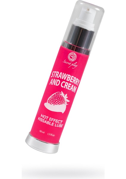 Erotist Çilek Aromalı ve Isıtma Etkili Cinsel Masaj Yağı - 2'si 1 Arada, 50 ml