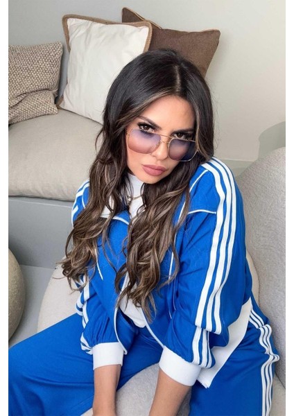 Egzotik Asortik Kadın Şeritli Eşofman Takım