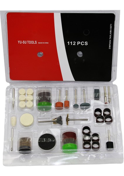 112 Parça Taşlama Fırçalama Seti - MCT3829-9639