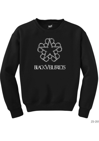 Black Veil Brides Logo Siyah Sweatshirt