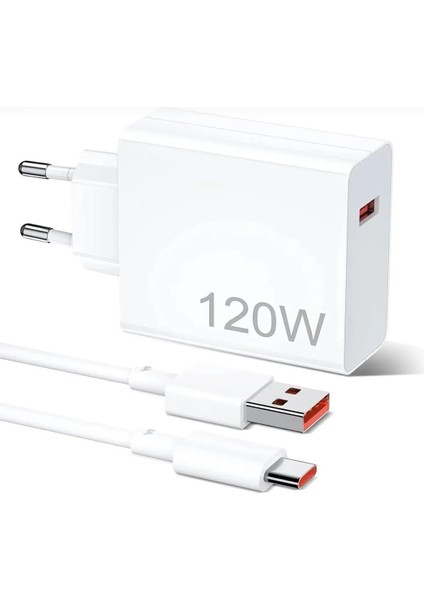 Xiaomi Redmi Uyumlu 120 Watt Type-C Süper Turbo Hızlı Şarj Aleti