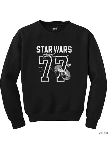 Star Wars 77 Siyah Sweatshirt