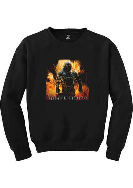 Disturbed Indestructible Siyah Sweatshirt
