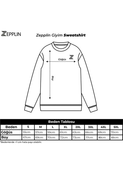 Korpikland Chaos Siyah Sweatshirt modelleri