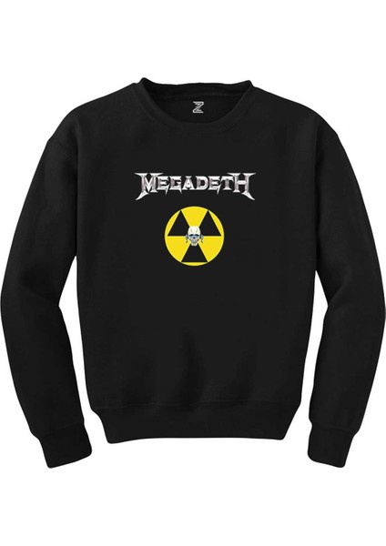 Megadeth Nuclear Radioactive Siyah Sweatshirt