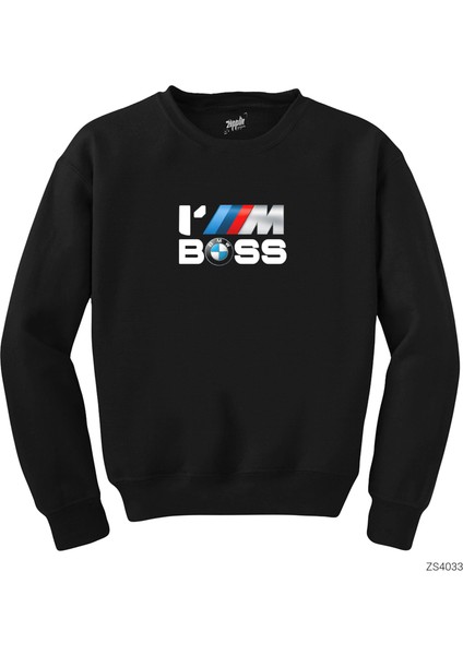 Bmw Im Boss Siyah Sweatshirt