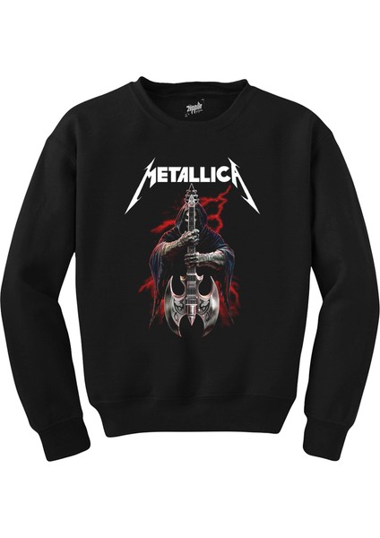 Metallica Gitarist Siyah Sweatshirt