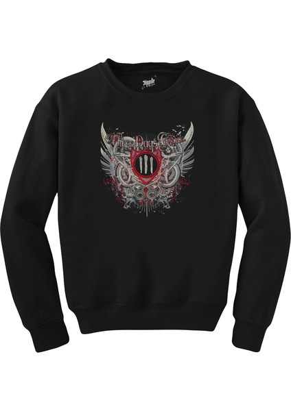 Three Days Grace Siyah Sweatshirt