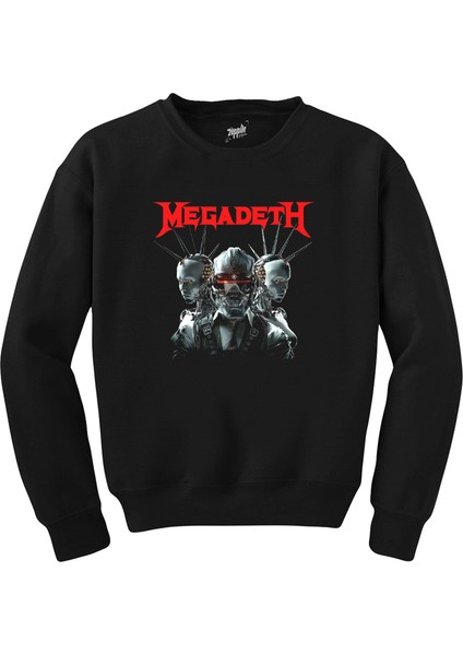 Megadeth Robot Siyah Sweatshirt