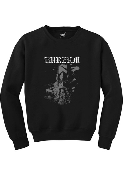 Burzum True Norwegian Black Metal Siyah Sweatshirt