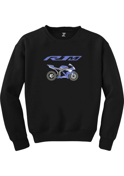 Yamha R1 M Blue Siyah Sweatshirt
