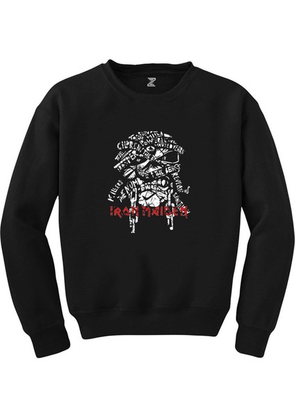 Iron Maiden Long Sleeve Siyah Sweatshirt