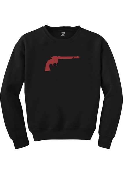 Red Dead Redemption 2 Guns Siyah Sweatshirt