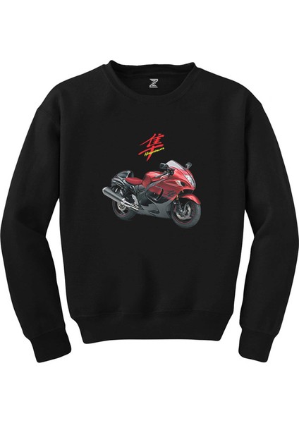 Suzuki Hayabusa Gsx R 1300 Siyah Sweatshirt