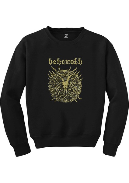 Behemoth Goat Pentagram Siyah Sweatshirt