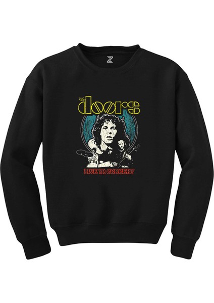 The Doors Live In Concert Siyah Sweatshirt