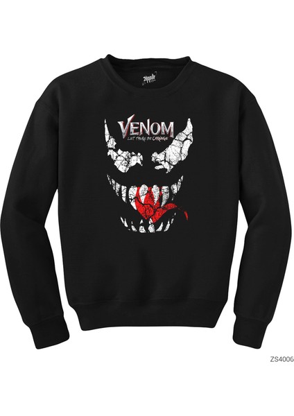 Venom Let There Be Carnage Siyah Sweatshirt