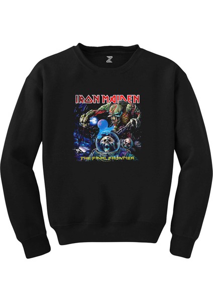 Iron Maiden The Final Frontier Siyah Sweatshirt