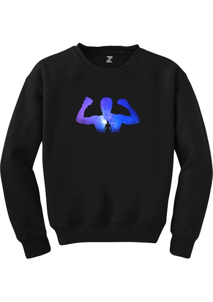 Muhammed Ali Galaksi Siyah Sweatshirt