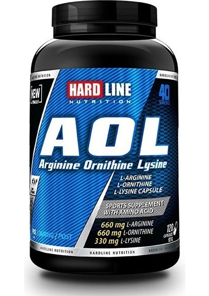 AOL Arjinin Takviyesi 120 Kapsül – Spor Performansı ve Dayanıklılık Artırıcı Destek