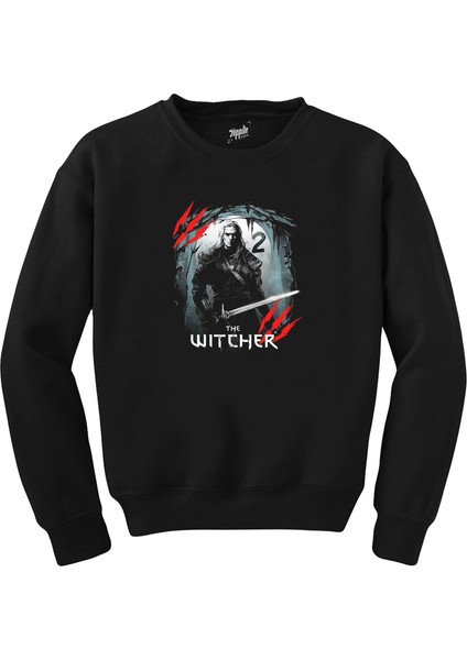 The Witcher Season 2 Geralt Moon Siyah Sweatshirt