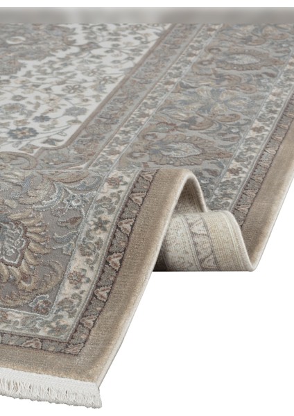 Halı Aura 2861 Gri Viskon 120 Tarak Özel Tezgah Üst Kalite Halı fırsatları