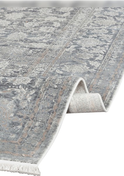 Halı Aura 2881 Gri Viskon 120 Tarak Özel Tezgah Üst Kalite Halı fırsatları