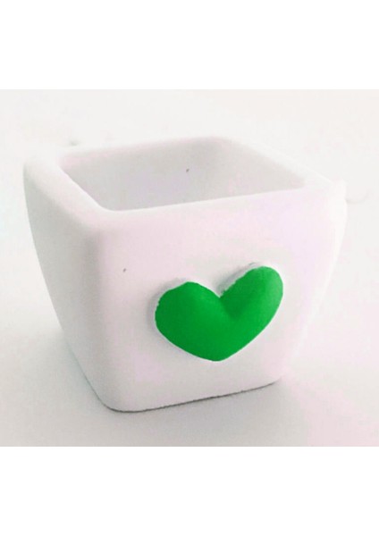 Kalpli Minyatür Kare Sükülent Saksı Silikon Kalıp K-176