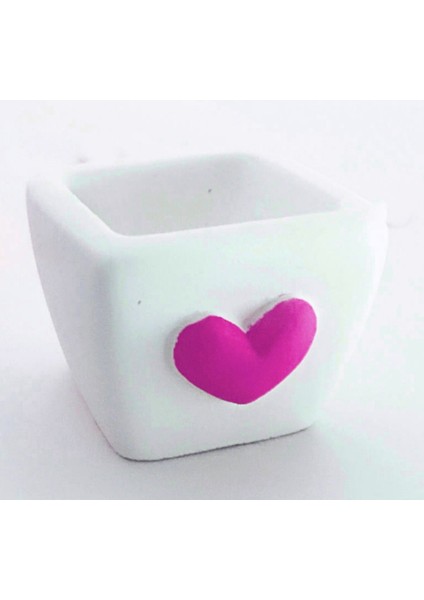 Kalpli Minyatür Kare Sükülent Saksı Silikon Kalıp K-176