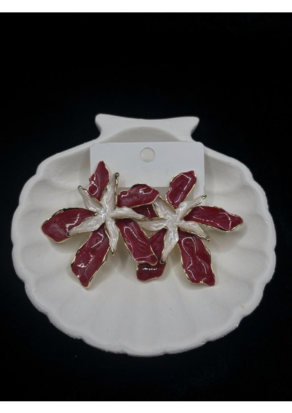 Kırmızı Çiçekli Küpe fırsatları