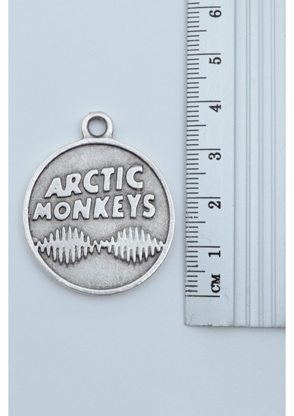 Arctic Monkeys Gümüş Kaplama Deri İp Kolye
