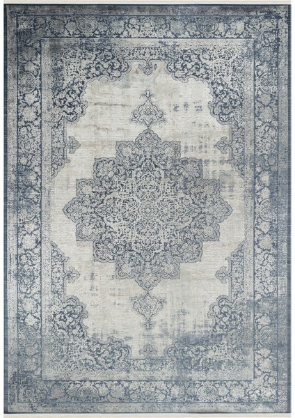 Halı Aura 2892 Lacivert Viskon 120 Tarak Özel Tezgah Üst Kalite Halı