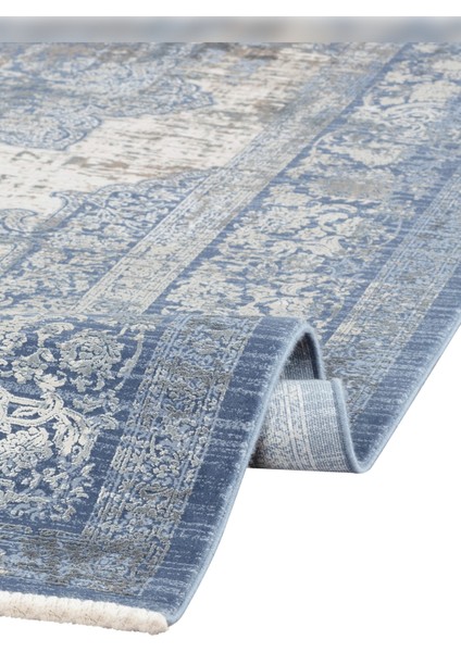 Halı Aura 2892 Lacivert Viskon 120 Tarak Özel Tezgah Üst Kalite Halı modelleri