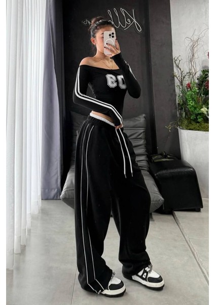 Trend Unisex Örme Pantolon Eşofman