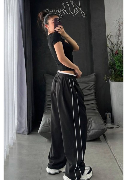 Trend Unisex Örme Pantolon Eşofman