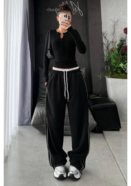 Trend Unisex Örme Pantolon Eşofman