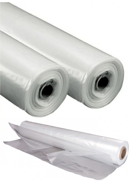 4X18 mt Düz Naylon Örtü Branda Şefaf Uv Katkılı 200 Micron Su Geçirmez