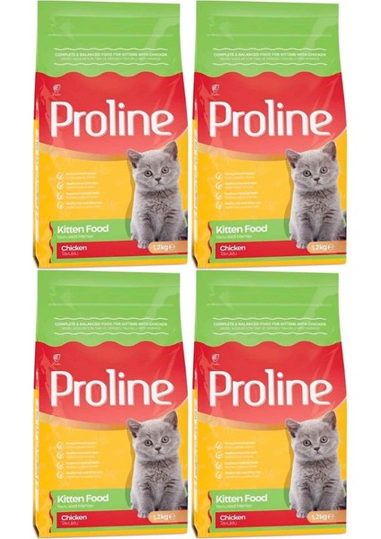 Tavuklu Yavru Kedi Maması 1,2kg - 4 Adet