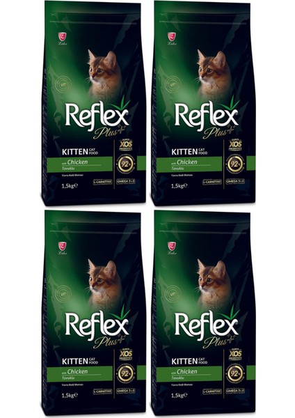 Plus Tavuklu Yavru Kedi Maması 1.5 kg - 4 Adet